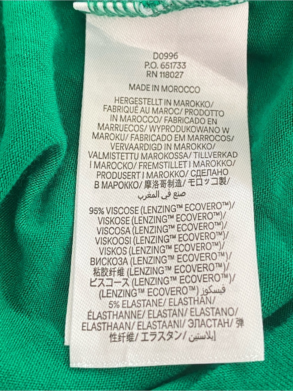 Boden Bardot Kelly Green Crisscross Twist Front Jersey Maxi Dress Viscose Size 4 - Picture 10 of 11
